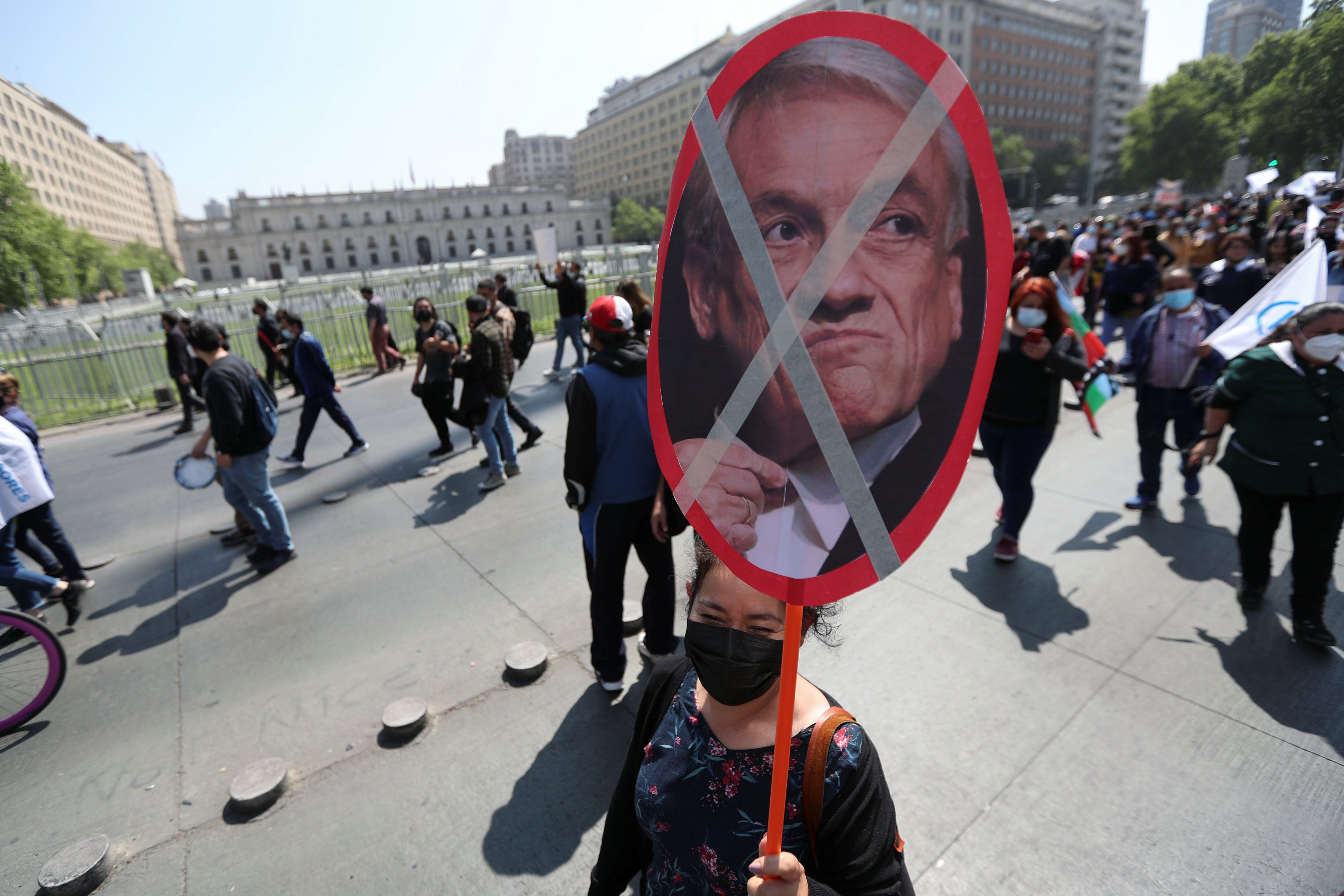 Piñera ends his government very weakened.  (Photo: Reuters)