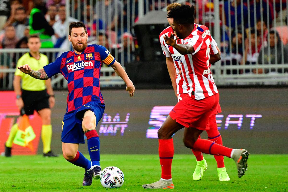 Barcelona enfrentó al Atlético de Madrid por la Supercopa de España. (AFP)