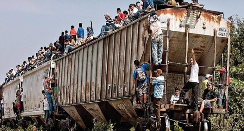 El peligroso ferrocarril \"La Bestia\" lleva a miles de indocumentados a la frontera de EEUU. (Foto: tiempo.hn)