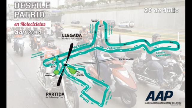 Este domingo se realizará el Desfile Patrio en motocicleta AAP - 2