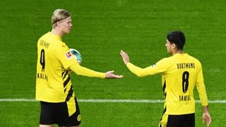 Erling Haaland colaboró con póker de goles para victoria del Dortmund contra Hertha | VIDEO