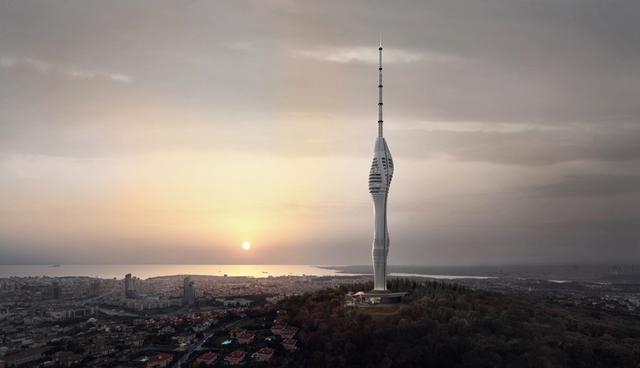 Así se verá el nuevo edificio futurista de 369 metros de altura que se construirá en Estambul. (Foto: Difusión)