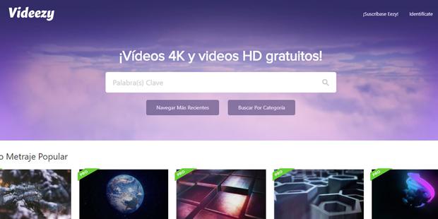 En Videezy podrás encontrar un gran repertorio para descargar videos gratis online.