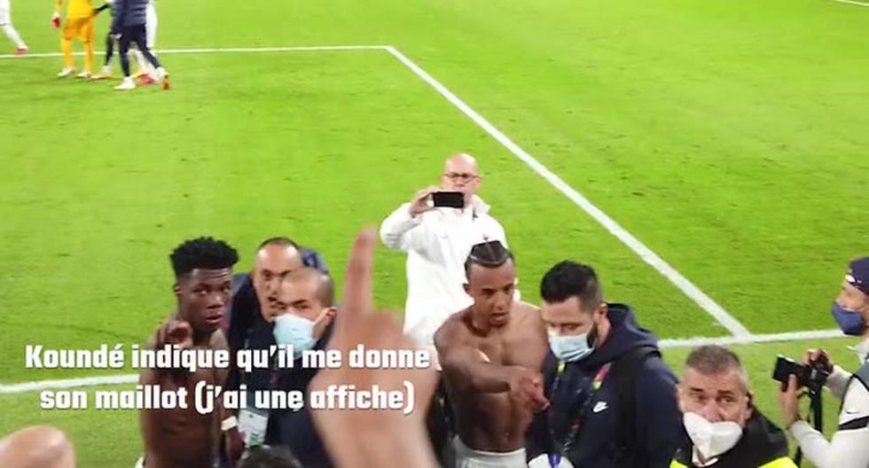 France national team: fan received a shirt, but another fan attacked him and stole it |  VIDEO