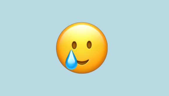 Conoce realmente qué significa el emoji de la cara sonriente con una lágrima en WhatsApp. (Foto: Emojipedia)