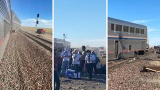 Al menos tres muertos en descarrilamiento de tren de pasajeros en EE.UU. | VIDEO