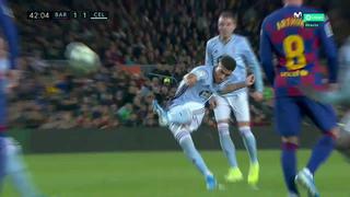 Barcelona vs. Celta de Vigo: Olaza y su sensacional tiro libre para colocar el 1-1 en el Camp Nou | VIDEO