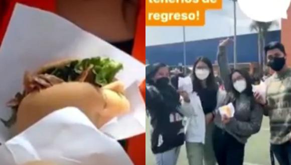 Un grupo de trabajadores de Atento resultados intoxicados tras consumir desayuno a base de pan con pavo. (Captura: América Noticias)