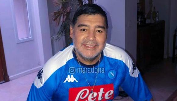La emoción de Diego Maradona tras el título de Napoli en Copa Italia. (Foto: Instagram)