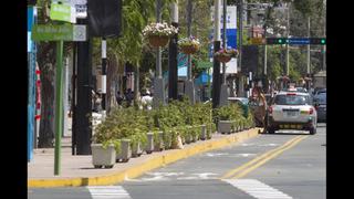 La riesgosa ciclovía de la Av. Larco en Miraflores