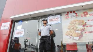 San Luis clausuró local de KFC de la avenida Canadá por incumplir medidas de seguridad 