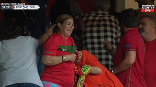 Conmovedor: Cristiano anotó doblete y su madre estalló en llanto en la tribuna | VIDEO 