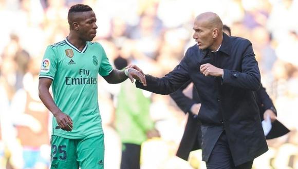 Zinedine Zidane defiende de las críticas a Viniciuis Jr.