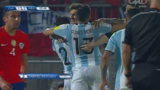 Chile vs. Argentina: golazo de Mercado para el 2-1 albiceleste