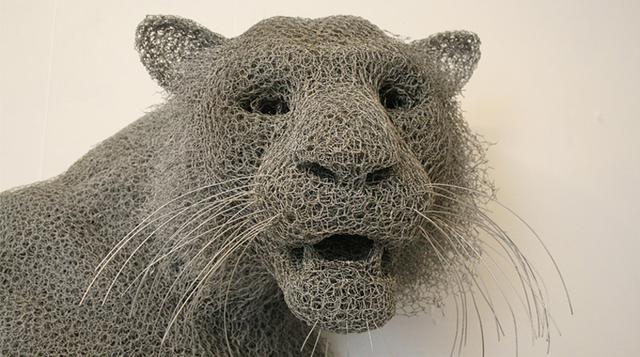 Estos animales que parecen reales están hechos solo de alambre - 3