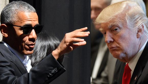 Barack Obama y Donald Trump. (AP)