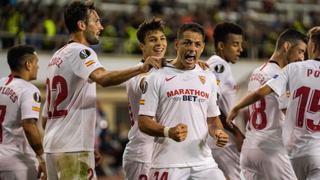 'Chicharito' Hernández se estrenó con Sevilla en la Europa League con estegolazo de tiro libre | VIDEO