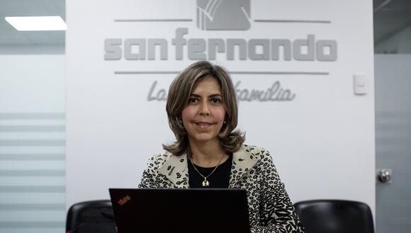 Jessica García, gerenta de marketing de San Fernando, comenta que esperan que para el  2021 se recuperen las ventas en el segmento corporativo. Este año, menos empresas ofrecerán vales por el impacto de la crisis económica originada por la pandemia. (Foto: Ángela Ponce)