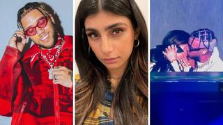 Jhay Cortez sorprende en su concierto al besar a Mia Khalifa sobre el escenario | VIDEO