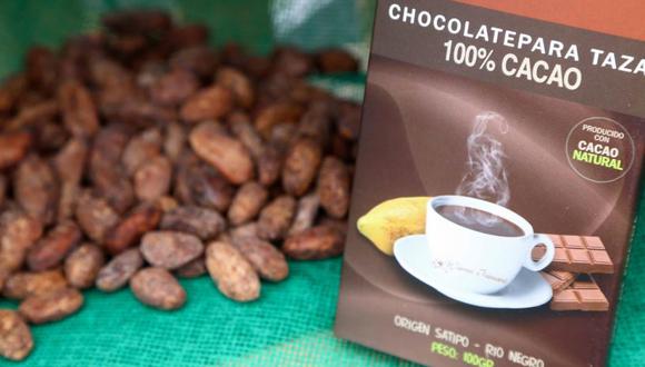 Las mejores muestras del verdadero chocolate para taza se podrán degustar a partir de hoy y hasta el domingo en la Feria del Cacao y Chocolate, en donde participan 24 organizaciones productoras del VRAEM. (Devida)