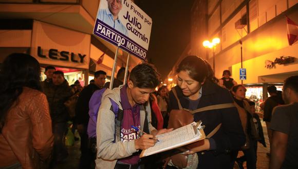 “La cancelación de la inscripción del Partido Morado se fundó en una actuación arbitraria, ilegal e inconstitucional”. (Foto referencial: GEC).