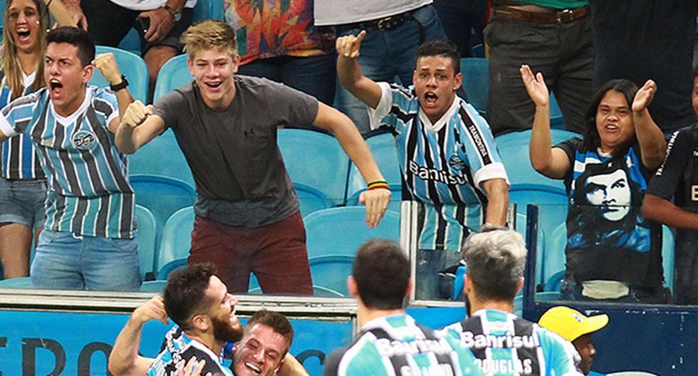 Gremio de Porto Alegre cerró la fase de grupos de la Copa Libertadores con un triunfo sobre Toluca (Foto: EFE)