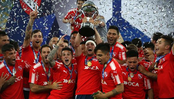 ¡Independiente campeón de la Sudamericana! Empató 1-1 con Flamengo en el Maracaná. (Foto: AFP)