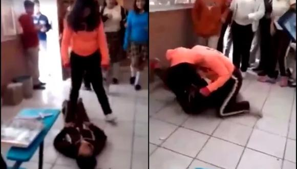 Golpean a niña en un colegio de México y director se burla: “Yo no puedo controlar a 400 muchachos” . Foto: Captura de video
