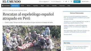 Así informaron en España sobre el rescate de Cecilio López