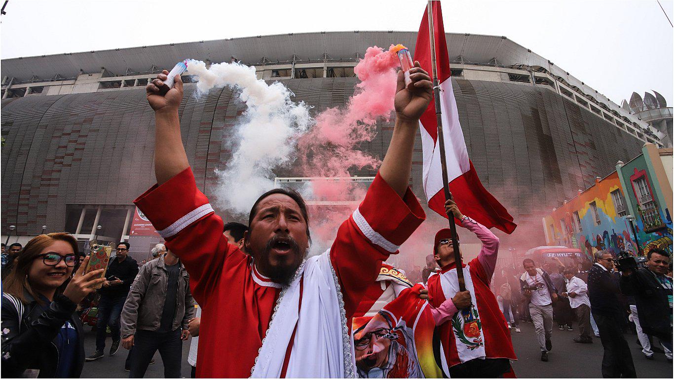 David Chauca, el popular "Hincha israelita" viajó a Rusia para apoyar a la selección peruana en el Mundial.