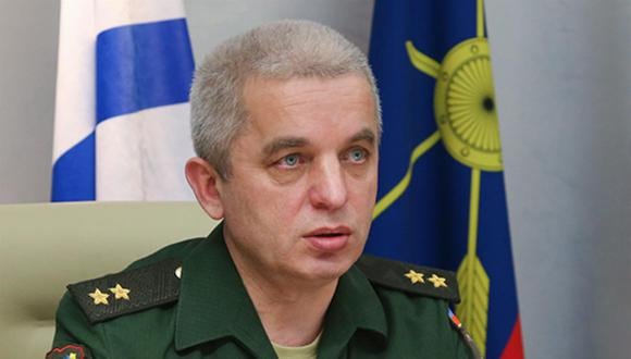 El coronel general ruso Mijaíl Mizíntsev, jefe del Centro de Control de Defensa Nacional de la Federación Rusa y conocido como el "carnicero de Mariúpol". (EFE).