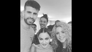Shakira y Piqué presumen encuentro con Madonna en Barcelona