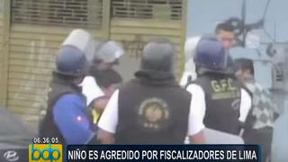 Cercado: niño ambulante denuncia agresión por parte de fiscalizadores de Lima [VIDEO]