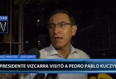Martín Vizcarra visitó a PPK en clínica: "Enfrenta momentos difíciles"