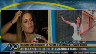 Alejandra Baigorria: roban en su tienda de ropa en Chorrillos