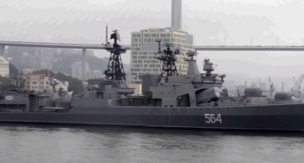 Buque de la Flota del Pacífico de Rusia. (Foto: Ministerio de Defensa de Rusia / YouTube)