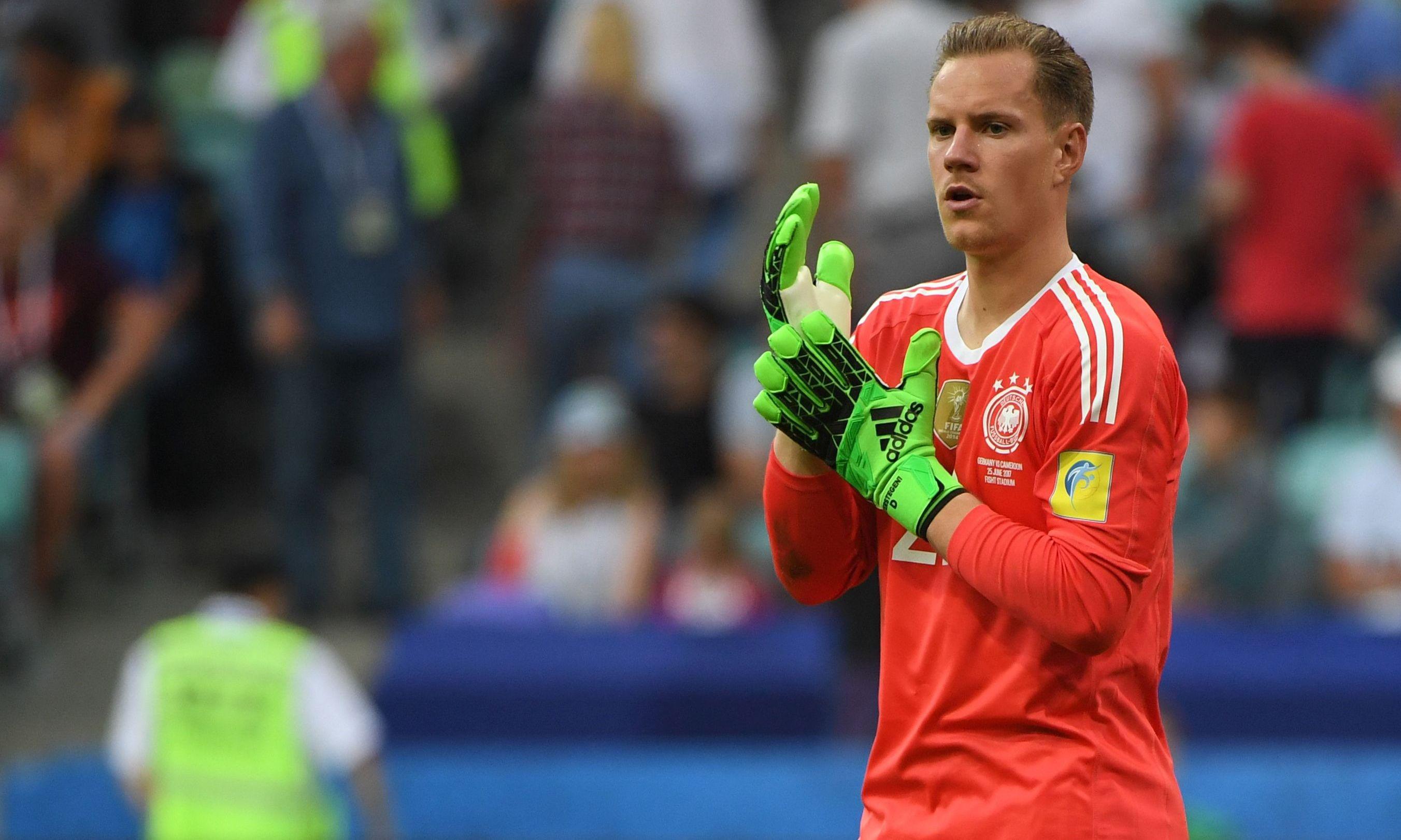 Marc-André Ter Stegen es el arquero que ha elegido Löw como titular en la selección alemana. Esa determinación hizo que el portero del Barcelona se esfuerce al máximo en Copa Confederaciones. (Foto: AFP)