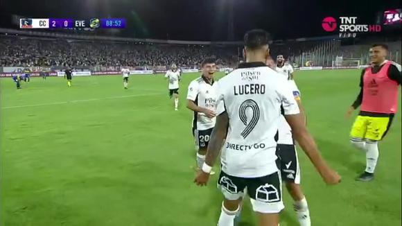 Juan Martín Lucero anotó el 2-0 del Colo Colo vs. Everton por la Liga de Chile. (Video: TNT Sports)