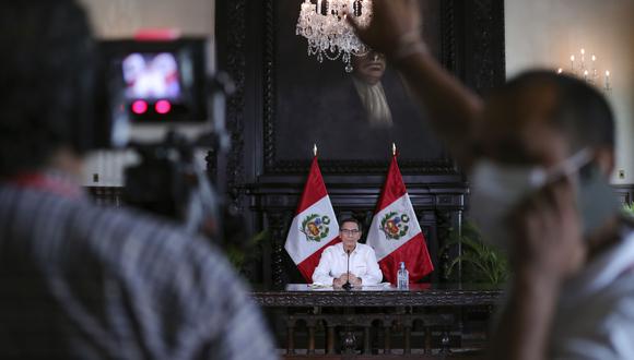 Actualmente sólo cinco medios de comunicación pueden preguntar cada día. (Foto: Presidencia Perú)