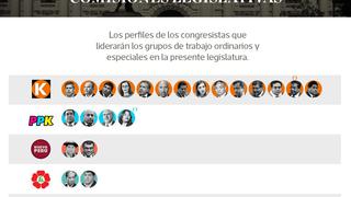¿Quiénes son los nuevos presidentes de las comisiones del Congreso?
