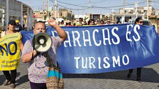Protesta suspendió audiencia sobre obras en puerto de Paracas