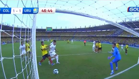 Olivera marcó el 1-1 ante Colombia por Eliminatorias 2026 | Captura de video