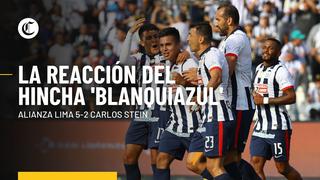 Alianza Lima 5-2 Carlos Stein: la reacción del hincha ‘blanquiazul’ tras la goleada en Matute