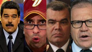 Cinco protagonistas de la crisis en Venezuela