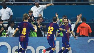 Barcelona ganó 3-2 al Real Madrid en gran clásico jugado por primera vez en Miami