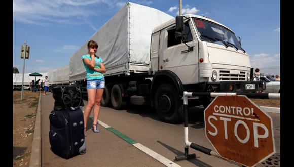 Convoy de Rusia cruzó la frontera sin permiso de Ucrania