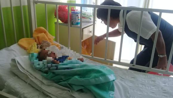 Áncash: abandonan a bebe de tres meses en hospital La Caleta