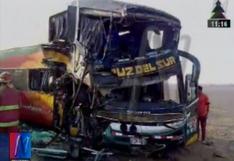 Ica: violento choque entre bus y camión deja 13 heridos