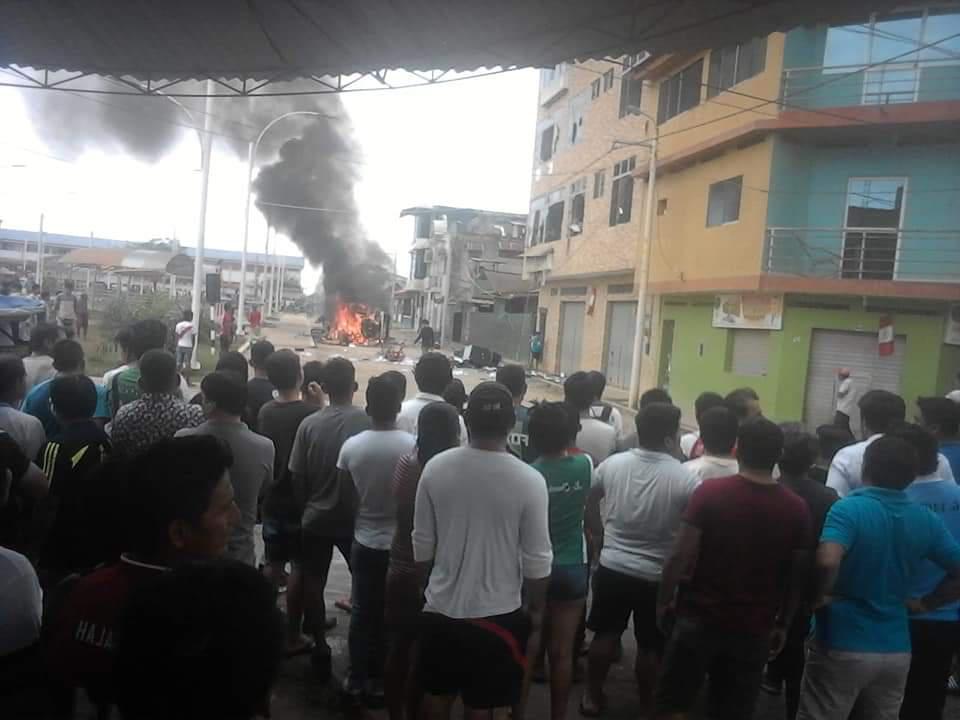 Esta mañana se presentaron una serie de protestas tras el crimen de una joven periodista. (Foto: PNP)