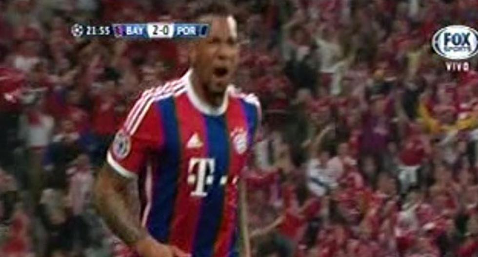 Bayern Munich vs Porto: Boateng pone el gol de semifinales. (Foto: Captura)